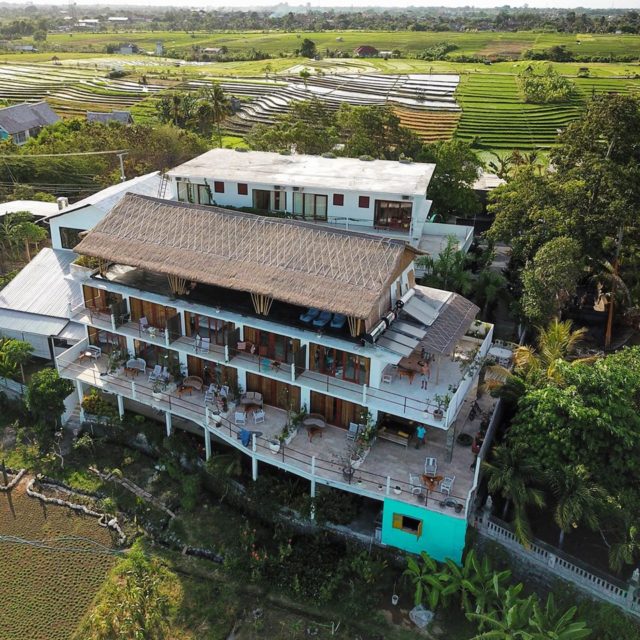 Drone Image Villa Lotus Canggu